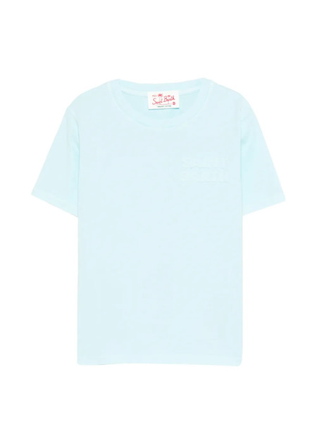  Mc2 Saint Barth Kids Logo-embossed T-shirt - Blue 