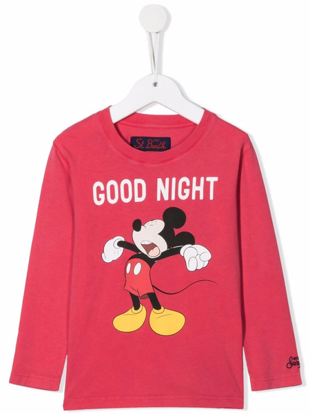  Mc2 Saint Barth Kids Mickey Print T-shirt - Red 