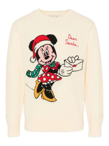  Mc2 Saint Barth Kids Minnie Mouse-graphic Sweater - Neutrals 