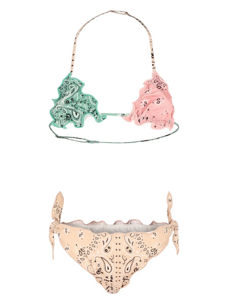  Mc2 Saint Barth Kids Paisley-print Bikini - Neutrals 