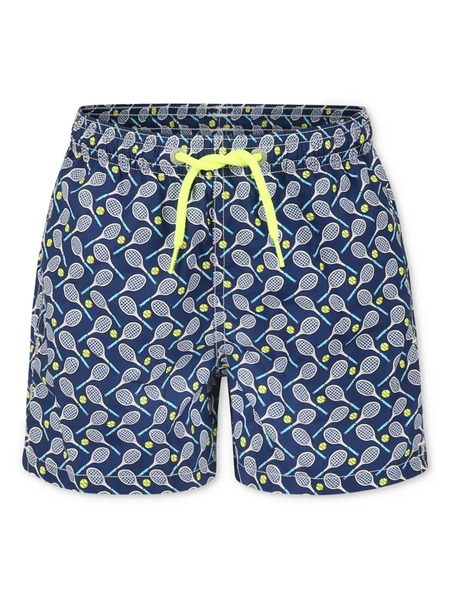  Mc2 Saint Barth Kids Printed Swim Shorts - Blue 
