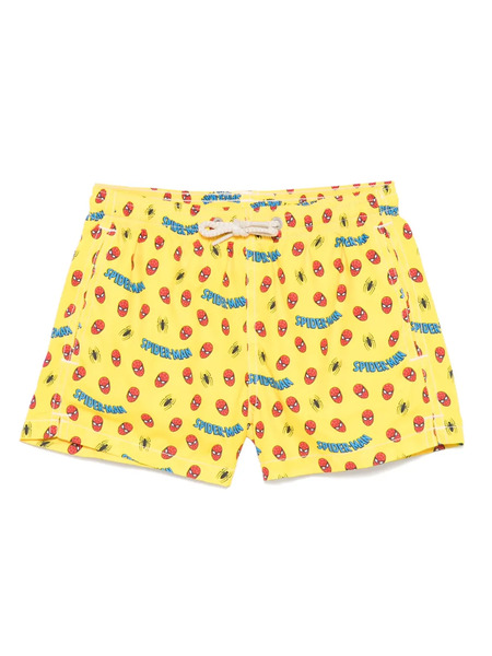  Mc2 Saint Barth Kids Printed Swim Shorts - Yellow 