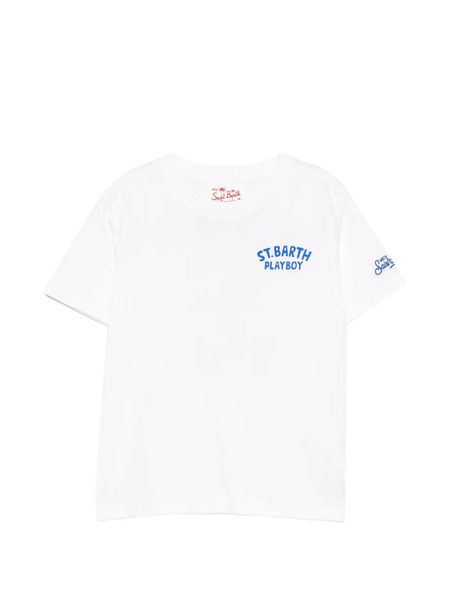 Mc2 Saint Barth Kids Printed T-shirt - White 