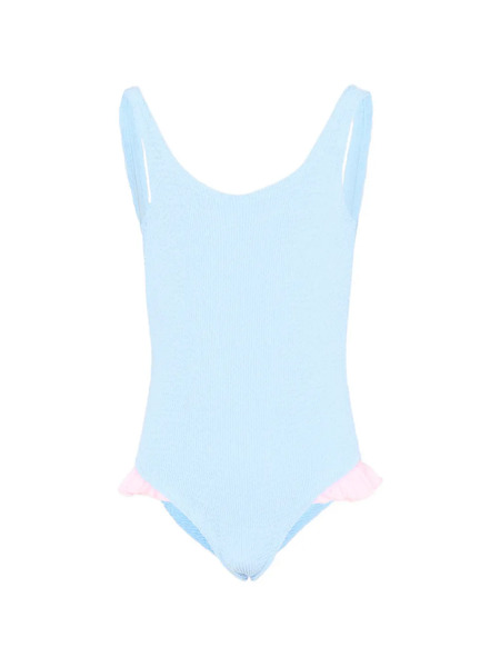 Mc2 Saint Barth Kids Ruffled Swimsuit - Blue 