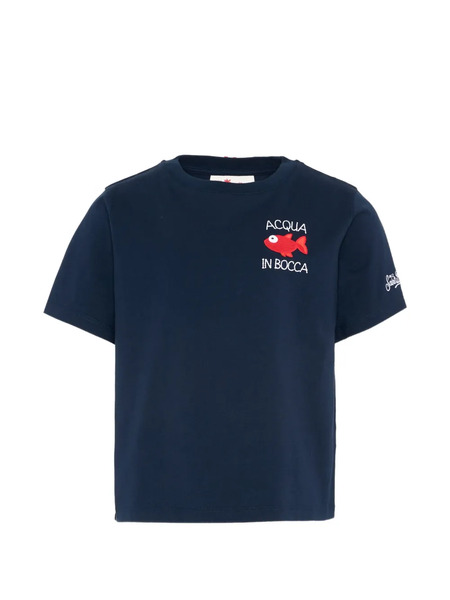  Mc2 Saint Barth Kids Short-sleeve Graphic T-shirt - Blue 