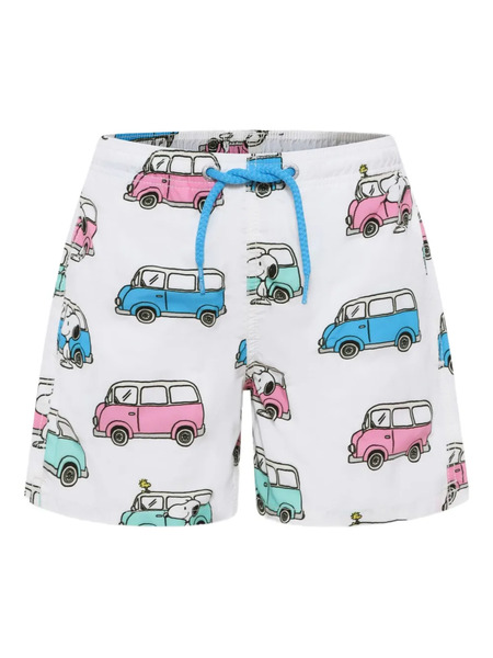  Mc2 Saint Barth Kids Snoopy-print Swim Shorts - White 