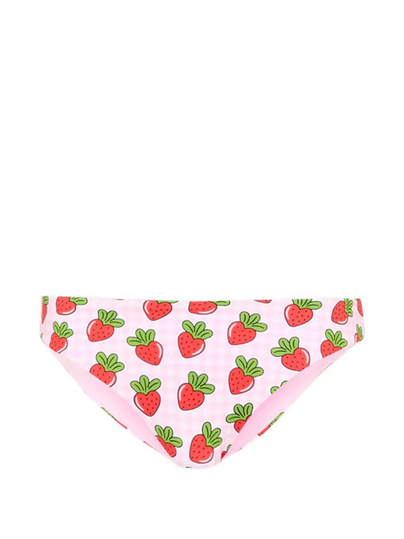  Mc2 Saint Barth Kids Strawberry-print Bikini Bottoms - Pink 