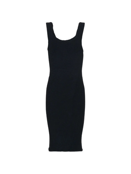  Mc2 Saint Barth Kids Taina Textured Dress - Black 