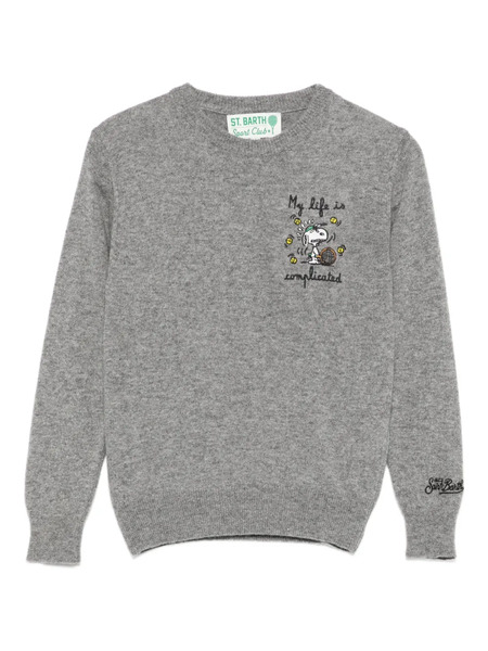  Mc2 Saint Barth Kids X Peanuts™ Douglas Sweater - Grey 