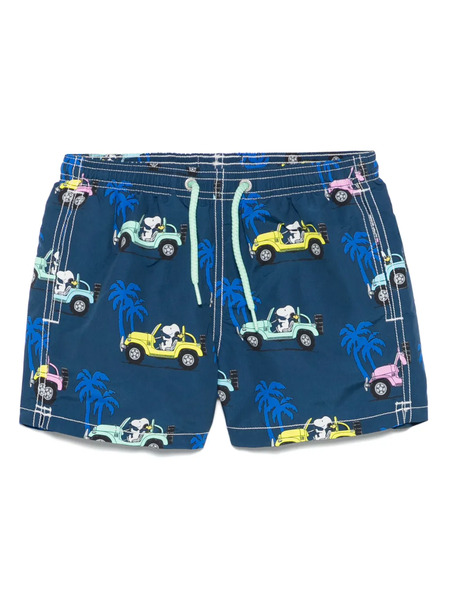  Mc2 Saint Barth Kids X Peanuts™ Jean Swim Shorts - Blue 