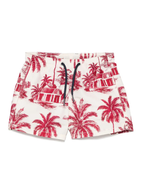  Mc2 Saint Barth Kids X Rick Dick Jean Swim Shorts - Neutrals 