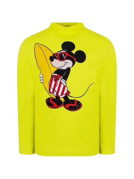  Mc2 Saint Barth Kids Zip-detail T-shirt - Yellow 