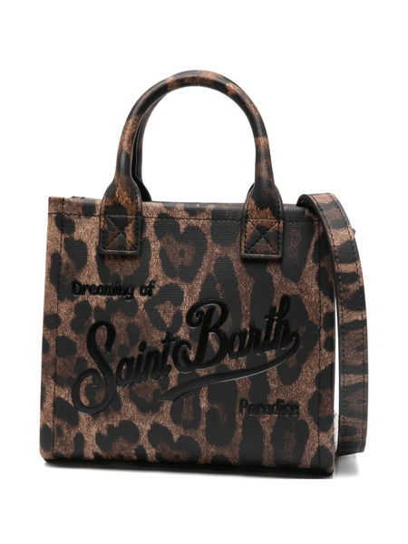  Mc2 Saint Barth Leopard Print Top Handle Tote Bag - Brown 