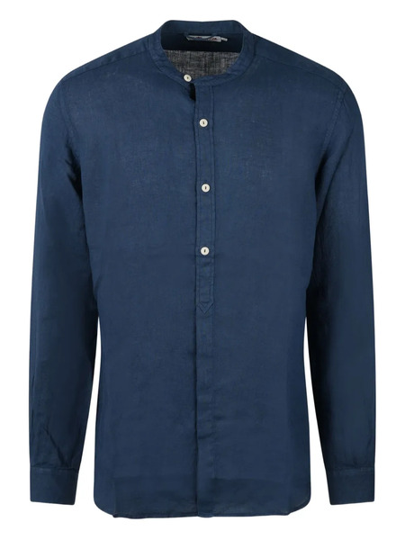  Mc2 Saint Barth Linen Long-sleeve Shirt - Blue 
