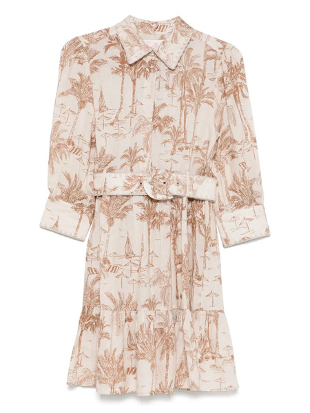  Mc2 Saint Barth Linen Mini Dress - Neutrals 