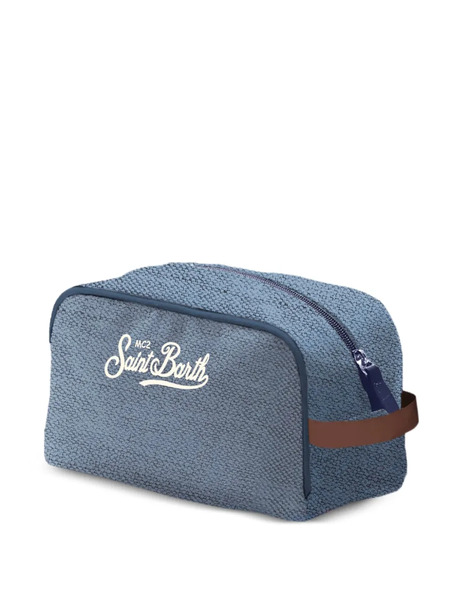  Mc2 Saint Barth Logo-handle Beauty Case - Blue 