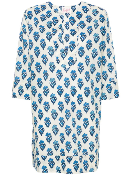  Mc2 Saint Barth Macha Floral-print Dress - Neutrals 
