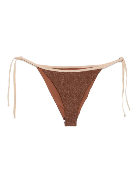  Mc2 Saint Barth Marielle Lurex String Bikini - Brown 