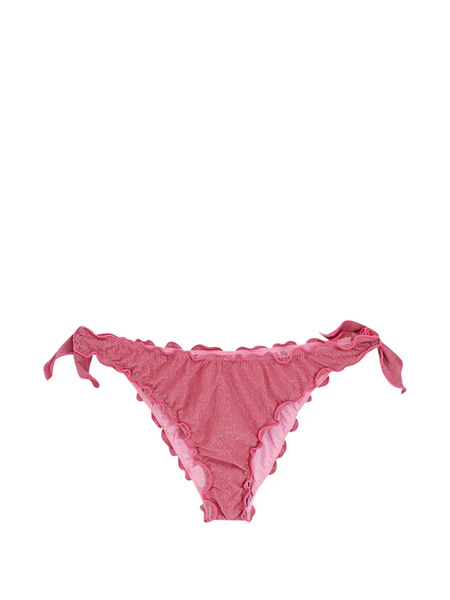  Mc2 Saint Barth Moon Drawstring Ruffled Bikini Bottoms - Pink 