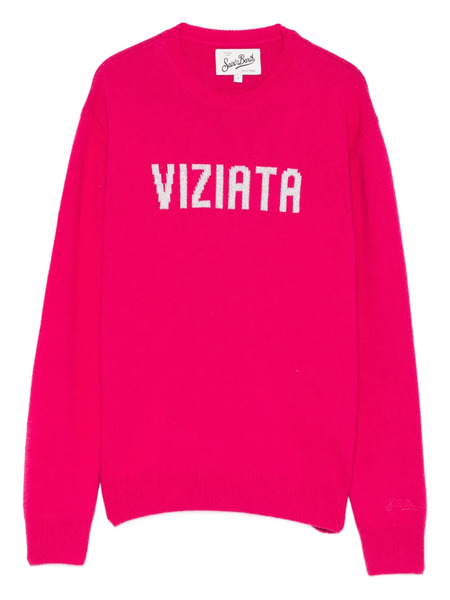  Mc2 Saint Barth New Queen Round-neck Sweater - Pink 