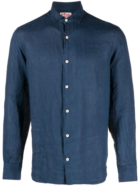  Mc2 Saint Barth Pamplona Linen Shirt - Blue 