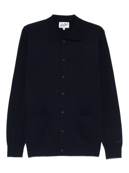  Mc2 Saint Barth Pocket Hanover Cardigan - Blue 