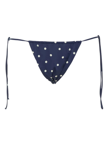  Mc2 Saint Barth Polka-dot Tie-side Bikini Bottom - Blue 