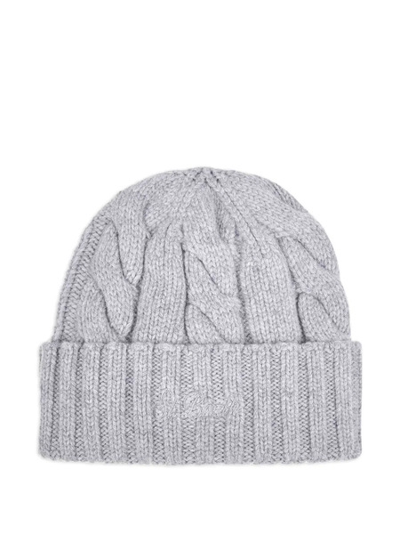  Mc2 Saint Barth Ribbed Cable-knit Beanie Hat - Grey 