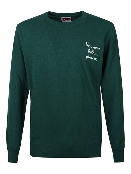  Mc2 Saint Barth Ribbed Embroidery Heron Sweatshirt - Green 