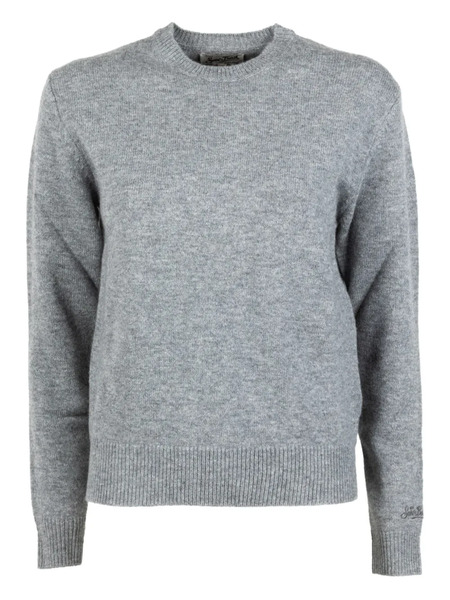  Mc2 Saint Barth Ribbed Knit Knitwear - Grey 