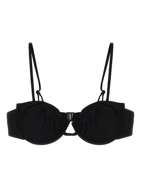  Mc2 Saint Barth Salina Lurex Underwire Bikini Top - Black 