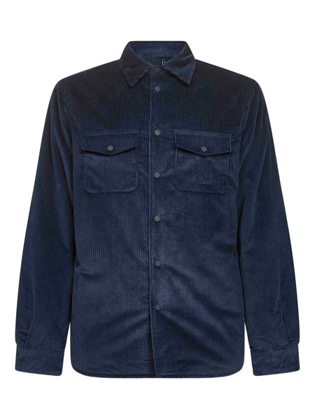  Mc2 Saint Barth Snap-buttoned Corduroy Jacket - Blue 