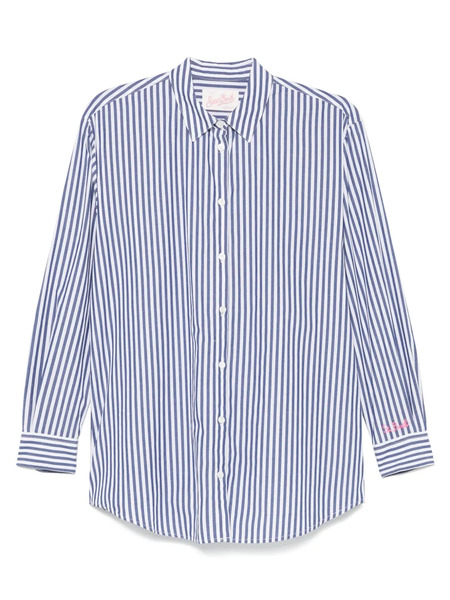  Mc2 Saint Barth Striped Cotton Shirt - Blue 