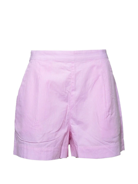  Mc2 Saint Barth Striped Elasticat-waist Shorts - Pink 