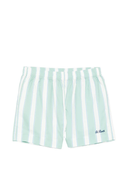  Mc2 Saint Barth Striped-pattern Shorts - Green 