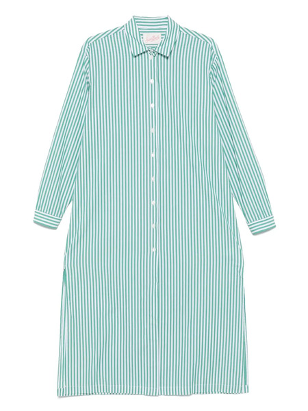  Mc2 Saint Barth Striped Shirt Dress - Green 