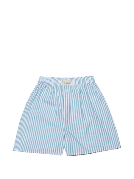  Mc2 Saint Barth Striped Shorts - Blue 