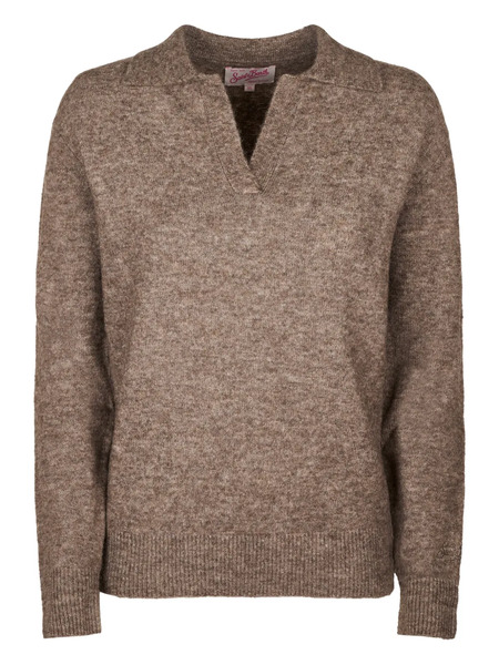  Mc2 Saint Barth V-neck Sweater - Brown 