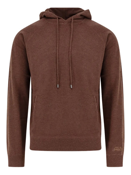  Mc2 Saint Barth Willbur Front Pouch Pocket Hoodies - Brown 
