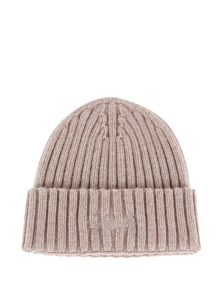  Mc2 Saint Barth Wool Beanie Hat - Neutrals 