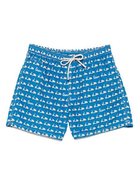  Mc2 Saint Barth X Vespa® Lighting Micro Fantasy Swim Shorts - Blue 