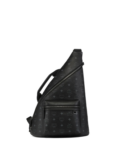  Mcm Adjustable-strap Sling Back - Black 