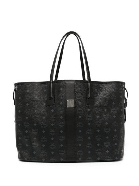  Mcm Large Liz Reversible Tote Bag - Black 