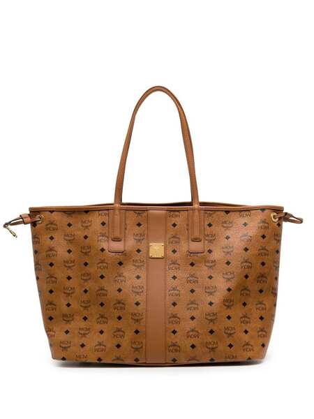  Mcm Large Liz Reversible Tote Bag - Brown 