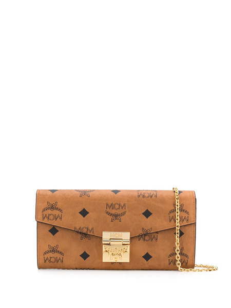  Mcm Large Patricia Crossbody Wallet - Neutrals 