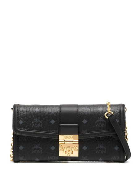  Mcm Large Tracy Crossbody Wallet - Black 