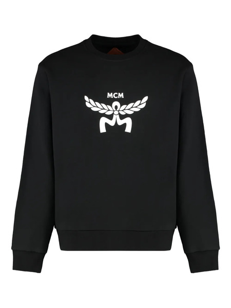  Mcm Logo Crew-neck Sweatshirt - Black 
