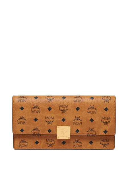  Mcm Logo-plaque Mini Bag - Brown 