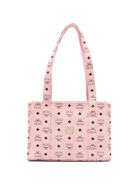  Mcm Logo-print Tote Bag - Pink 