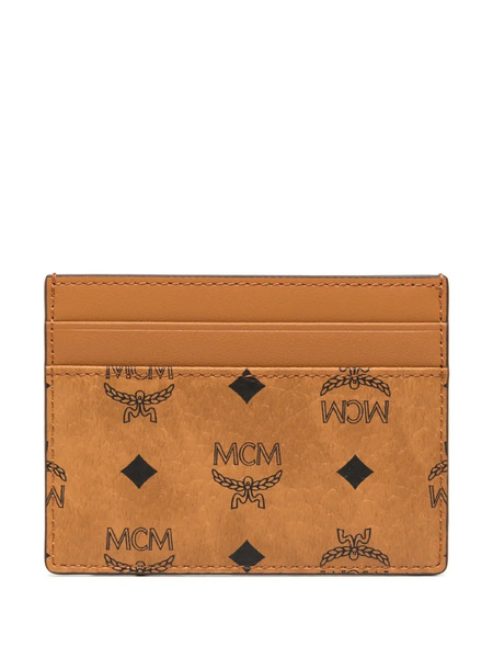  Mcm Mini Aren Visetos Cardholder - Brown 